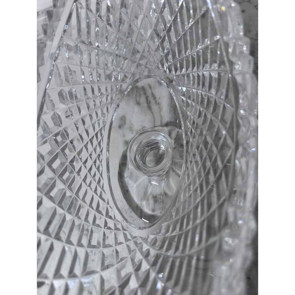 Waterford Prestige Collection Crystal Compote Centerpiece Boat Bowl 13” - Picture 9 of 13